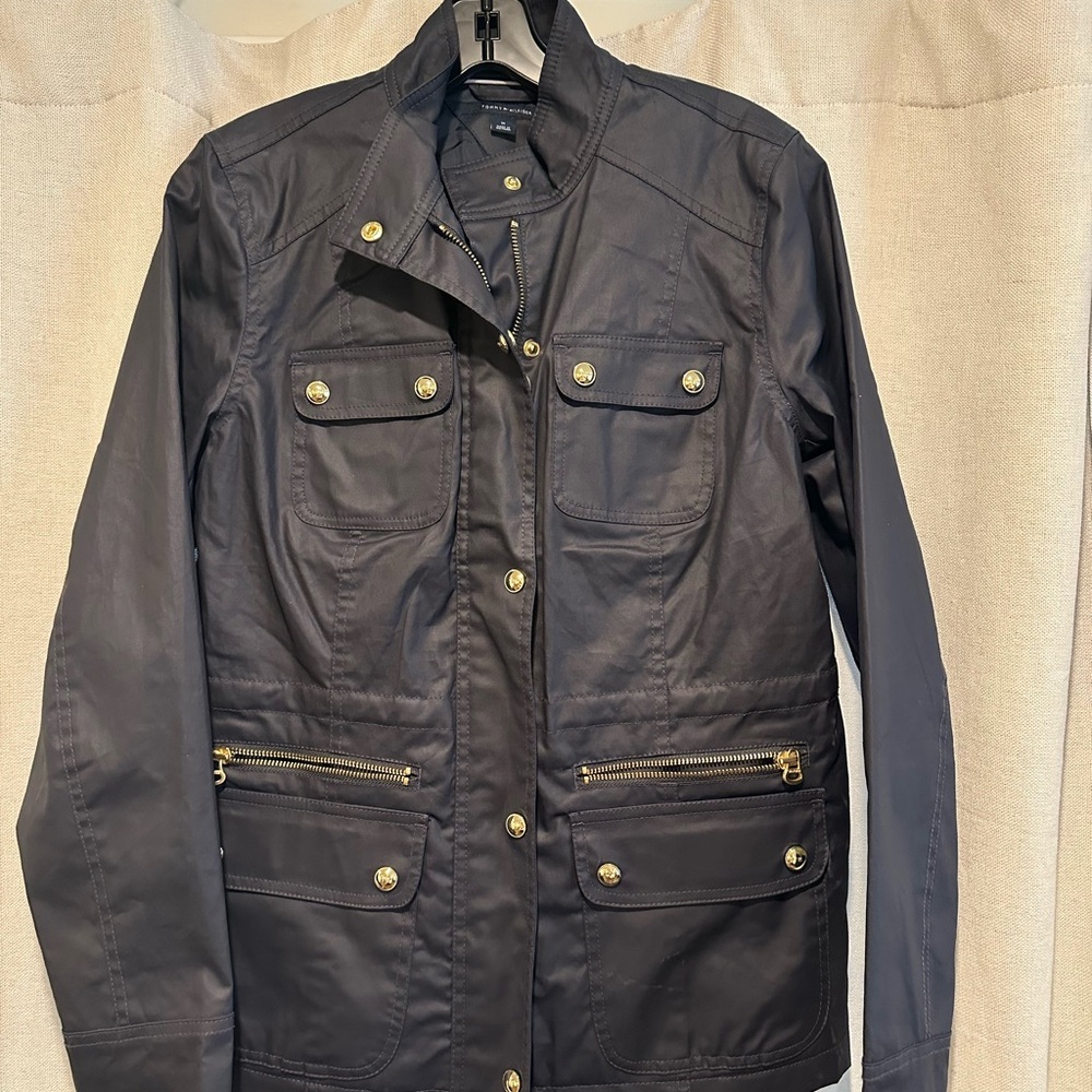Tommy Hilfiger Navy Rain Jacket